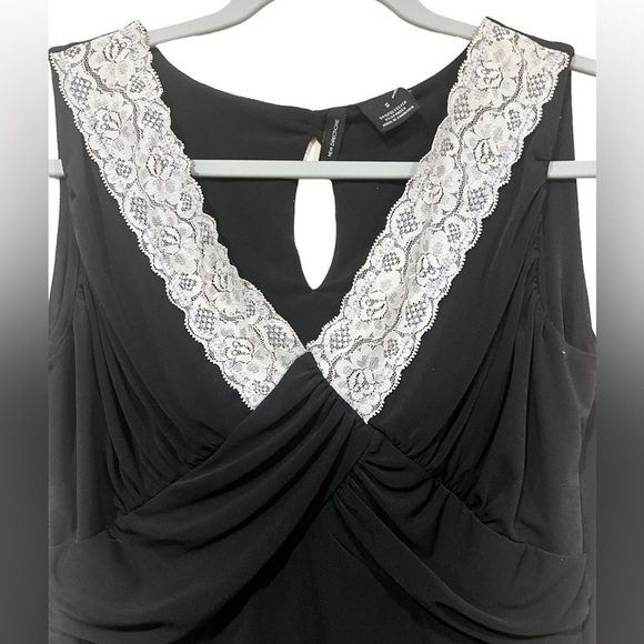 New Directions 90s Y2K Tank Top Baby Doll Style Black Lace Detail Size Small - Picture 4 of 6
